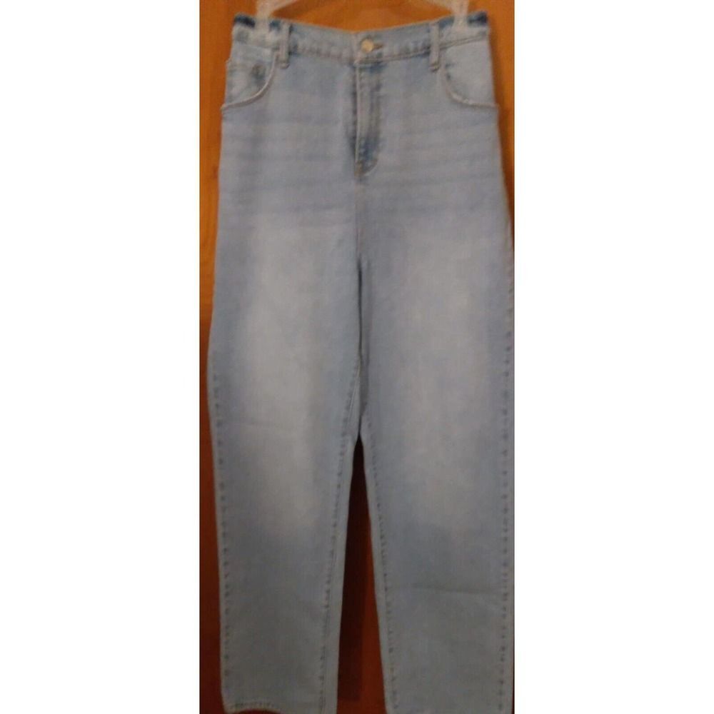 Fashion NovaWomen's- Boy don't try it straight leg light blue wash size 15